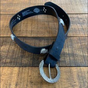 Harley Davidson Willie g skull leather Belt